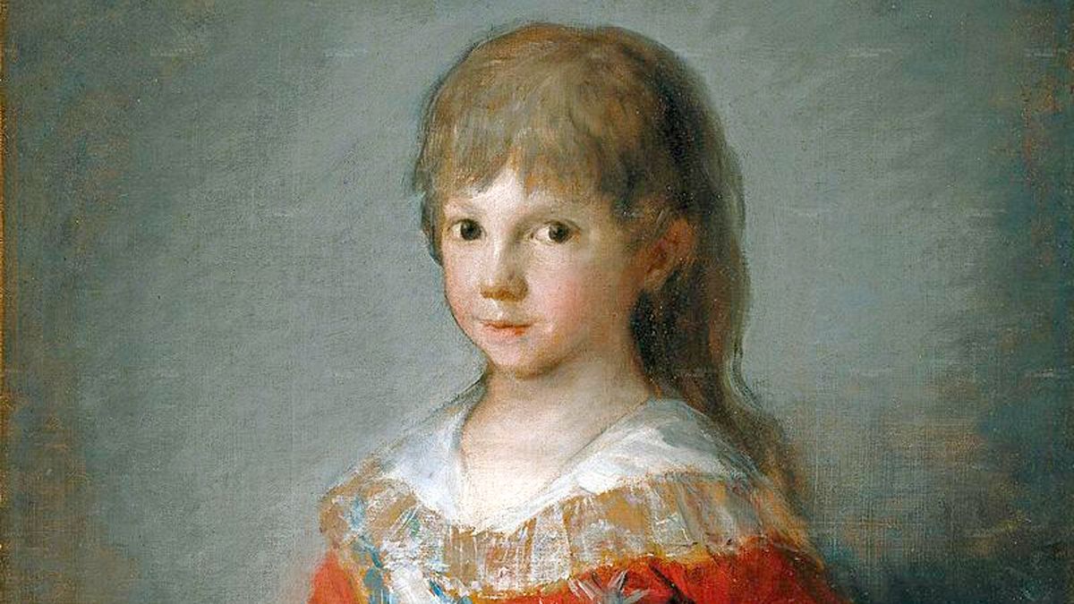 Detalle de la pintura de Goya. Detalle de la pintura de Goya.