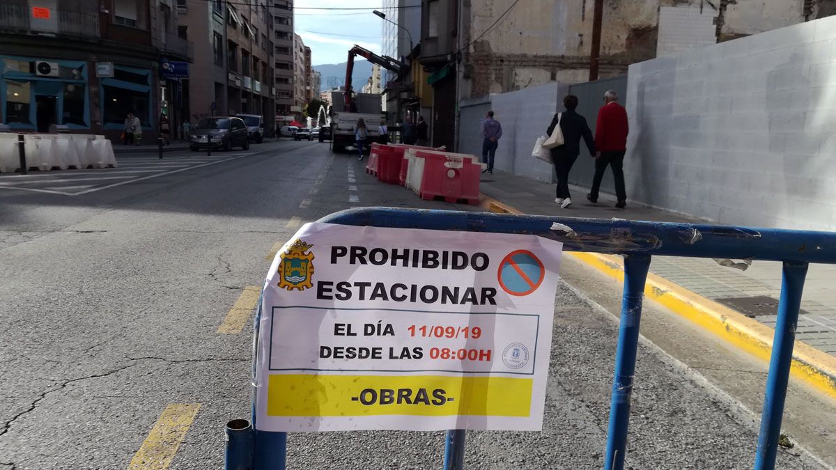 La señalización para el corte de la calle Gómez Nuñez. | D.M.