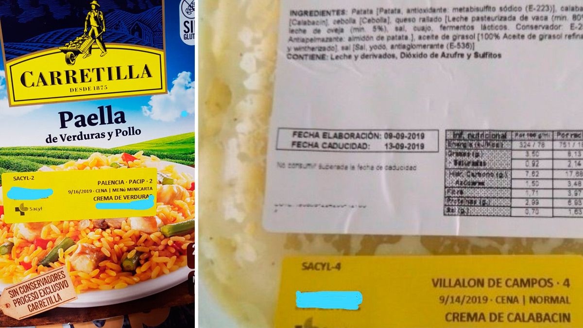 Algunos de los productos (mal etiquetados y caducados) que han recibido los profesionales de Sacyl este fin de semana. | L.N.C.