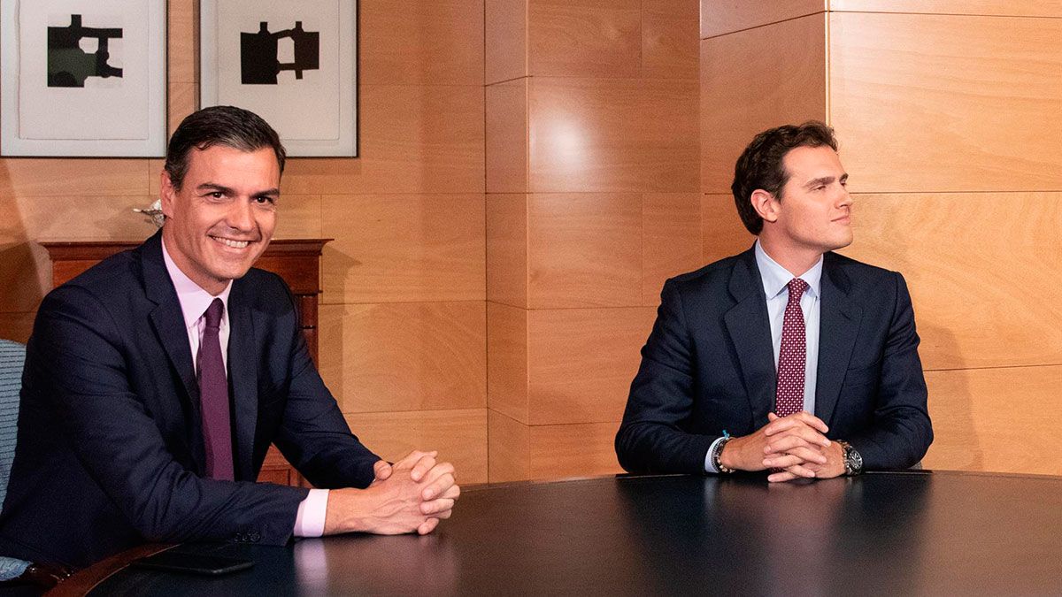 Pedro Sánchez y Albert Rivera, en una imagen de archivo. | EUROPA PRESS Pedro Sánchez y Albert Rivera, en una imagen de archivo. | EUROPA PRESS