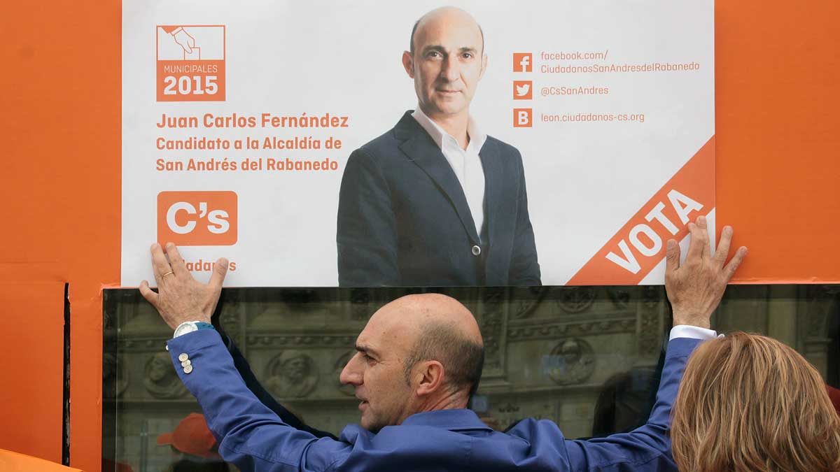 El diputado de Ciudadanos, Juan Carlos Fernández, en un acto durante la campaña electoral. | ICAL
