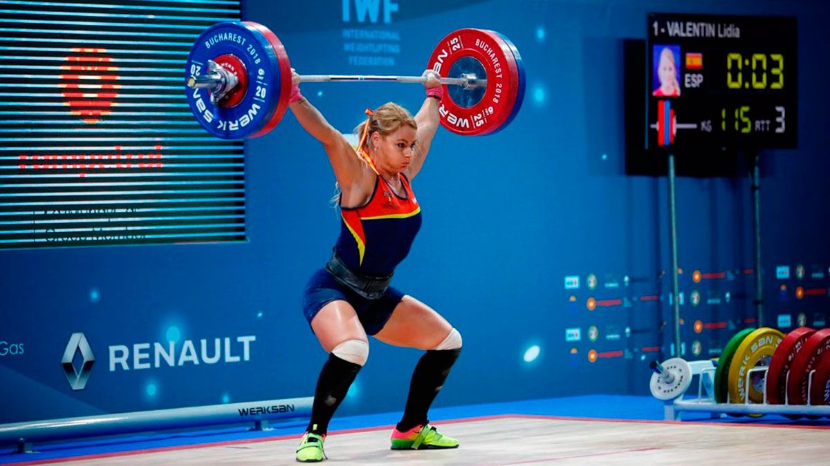 Lydia Valentín, durante una competición. | FEH