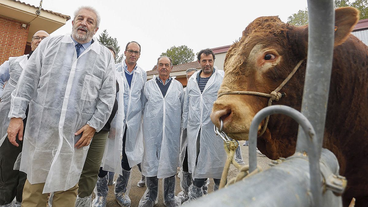 El director general de Producción Agropecuaria, Agustín Álvarez, visita las instalaciones del Censyra. | ICAL