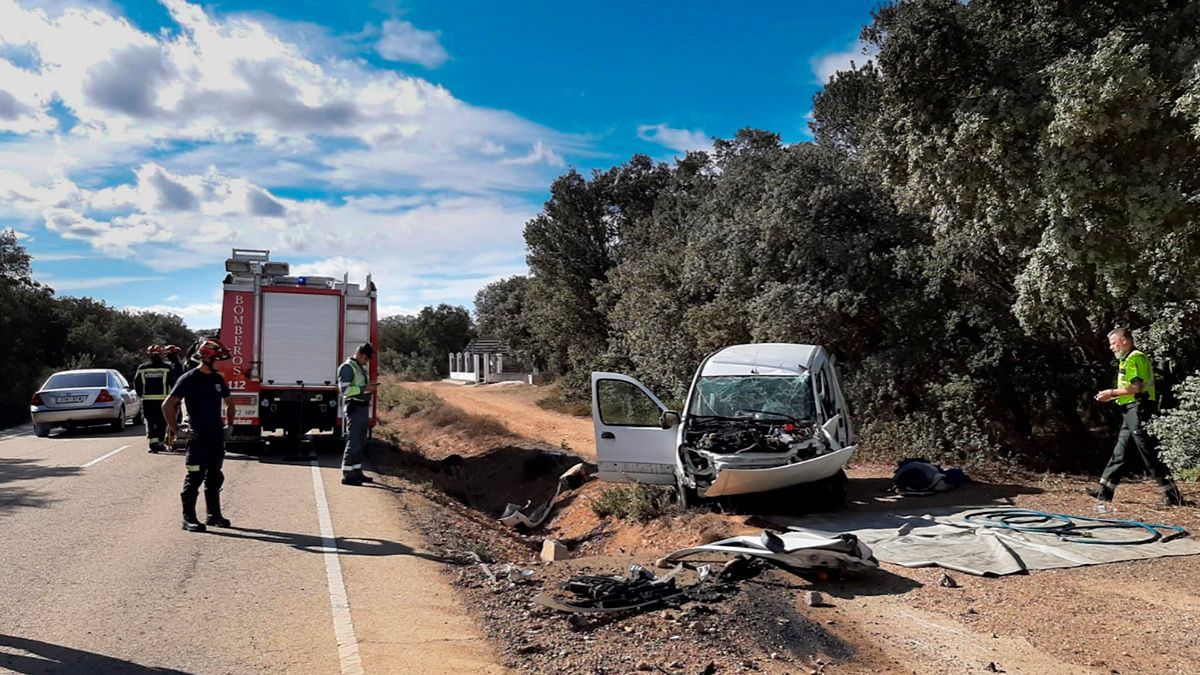 Imagen del siniestro. | BOMBEROS AYTO. LEÓN