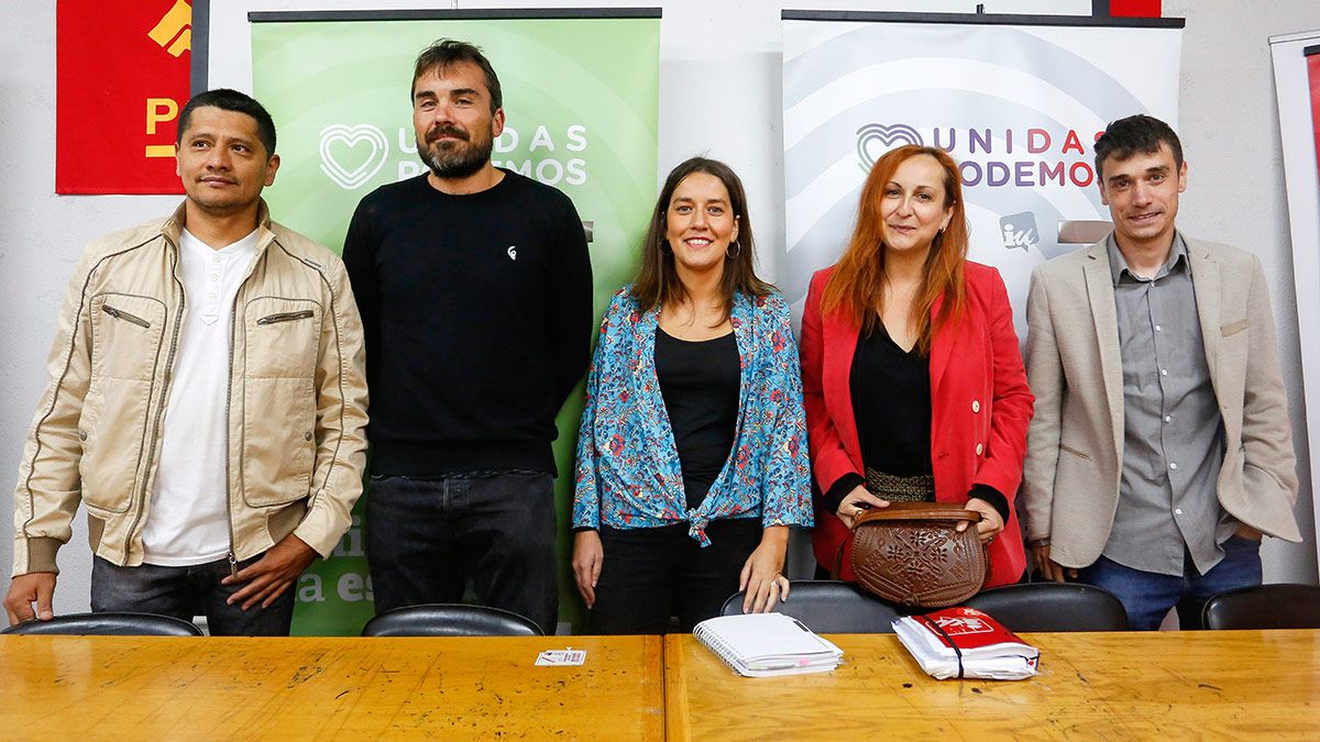 Presentación de las candidaturas al Congreso y al Senado de la coalición Unidas Podemos en la provincia de León para las próximas elecciones del 10 de noviembre. | ICAL