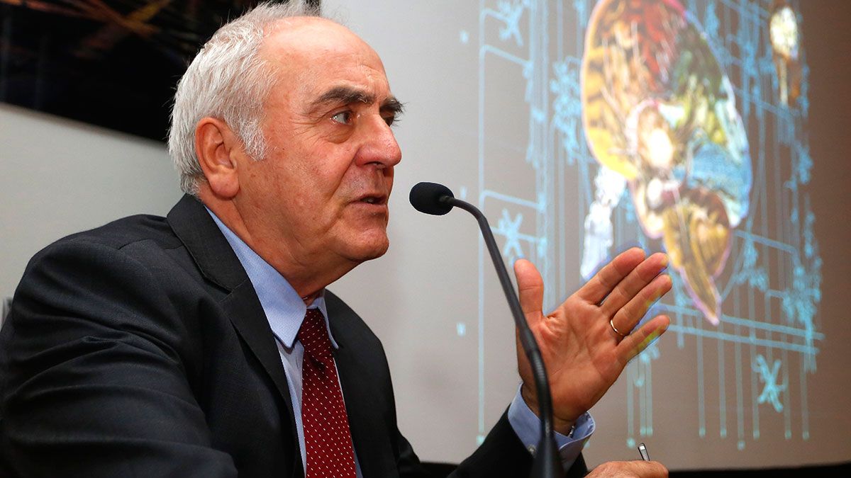 El neurocientífico español Javier de Felipe, presenta en León el innovador proyecto de mapeo del cerebro 'Cajal Blue Brain'. | CARLOS S. CAMPILLO (ICAL) El neurocientífico español Javier de Felipe, presenta en León el innovador proyecto de mapeo del cerebro 'Cajal Blue Brain'. | CARLOS S. CAMPILLO (ICAL)