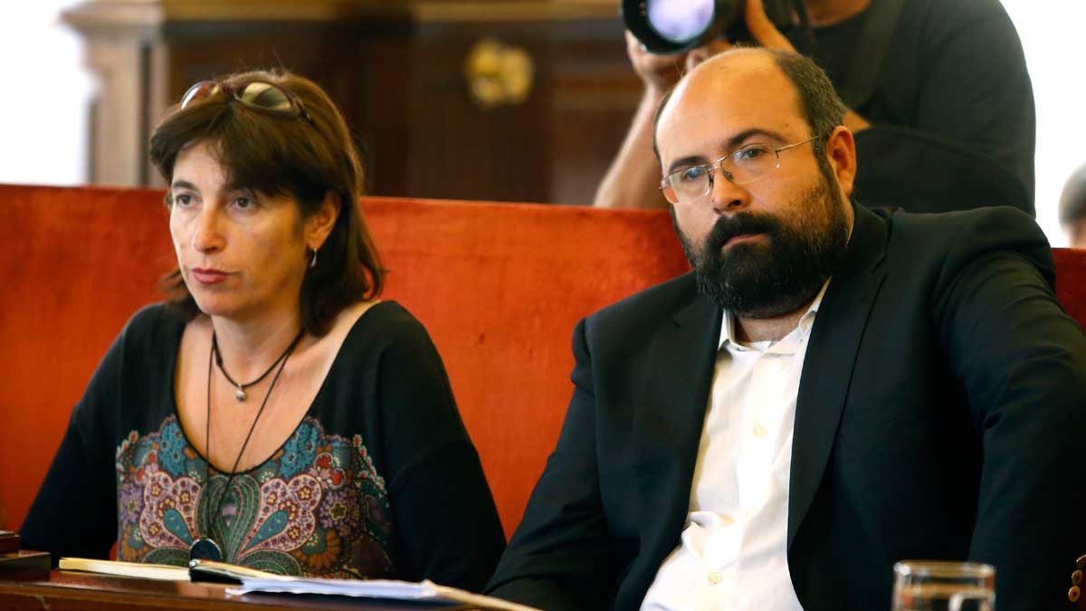 Santiago Ordóñez y Victoria Rodríguez, concejales de León en Común. | ICAL