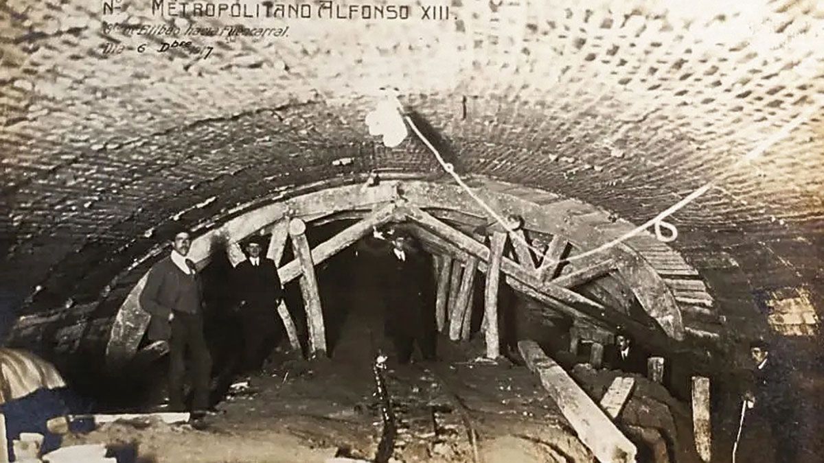 El sistema con el que se hicieron las galerías subterraneas para el Metro es el mismo de las minas.