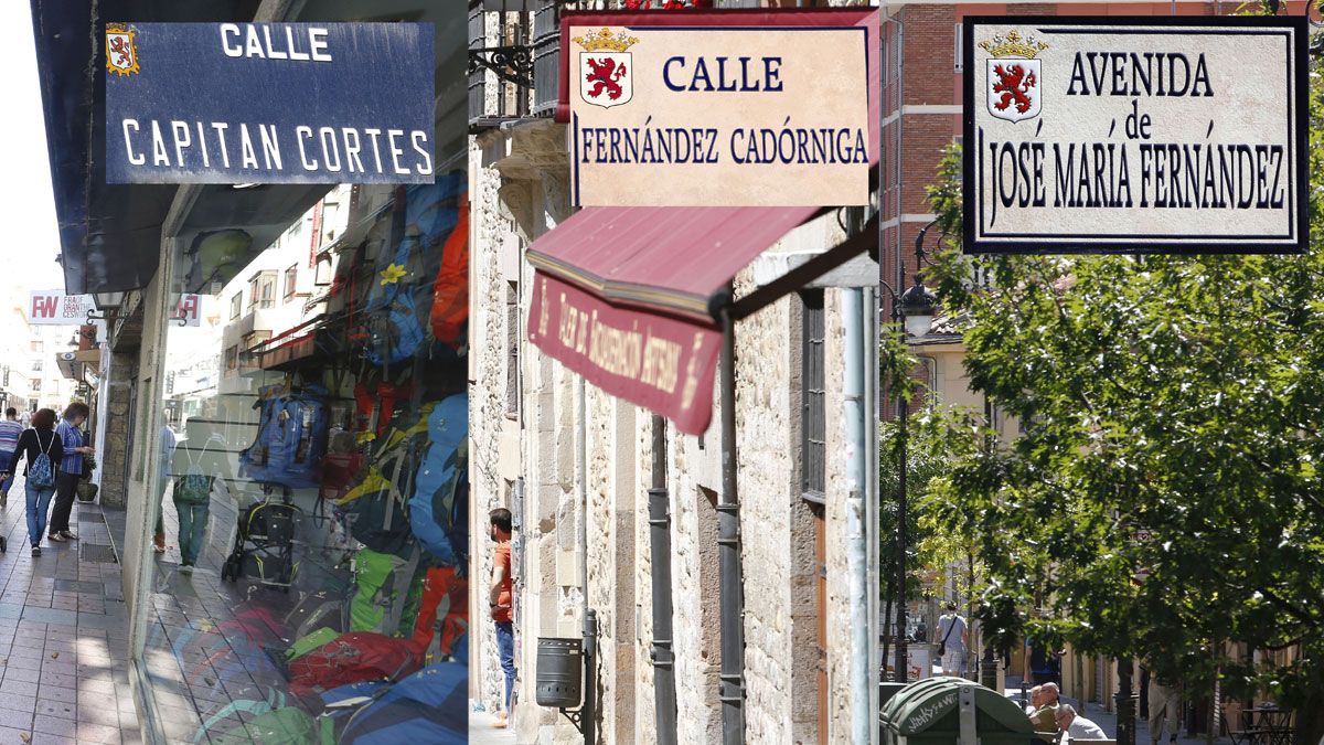Algunas de las 34 calles del municipio de León que no han sido renombradas y no cumplen con la Memoria Histórica. | ICAL