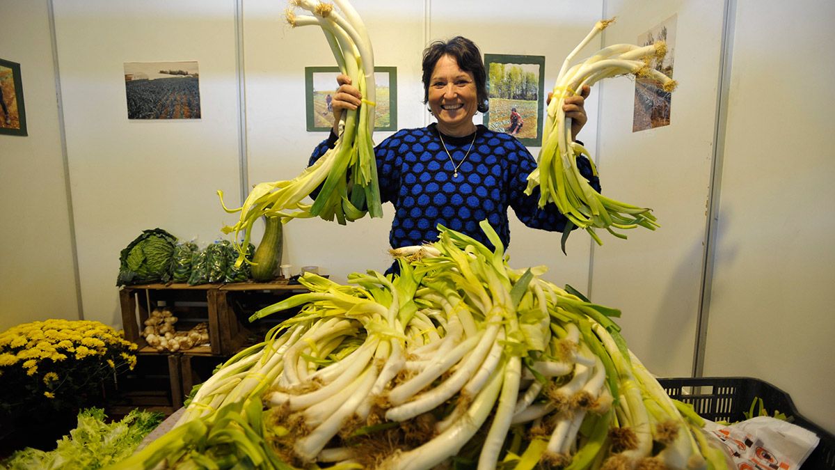 El puerro siempre es el protagonista de la Feria de San Simón. | D.M.