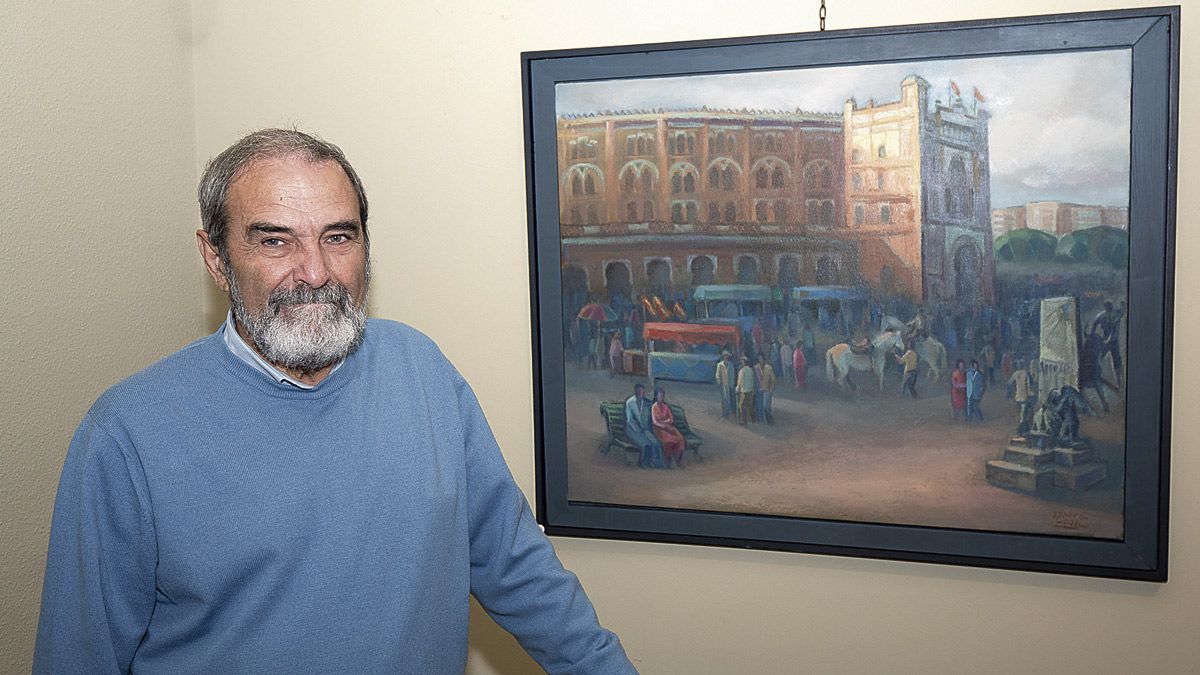 El pintor gaditanoAlfonso GuerraCalle es un asiduo de la galería de arte Bernesga. | VICENTE GARCÍA