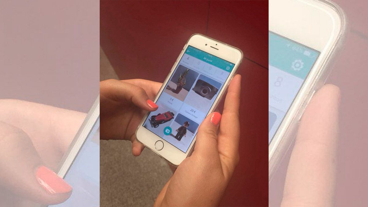 Aplicación de Wallapop en un teléfono móvil. | L.N.C.