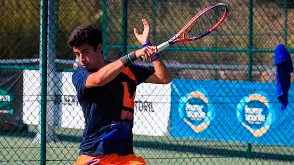 Alejandro García, durante un entrenamiento. | L.N.C.