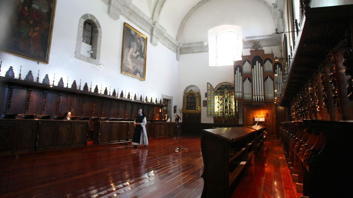 Coro del monasterio de San Miguel de las Dueñas, en la zona de clausura, pero que ahora se podrá visitar. | César Sánchez (Ical)