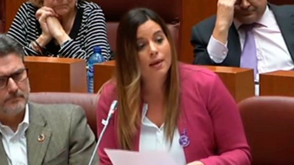 La procuradora del PSOE Nuria Rubio. | L.N.C.