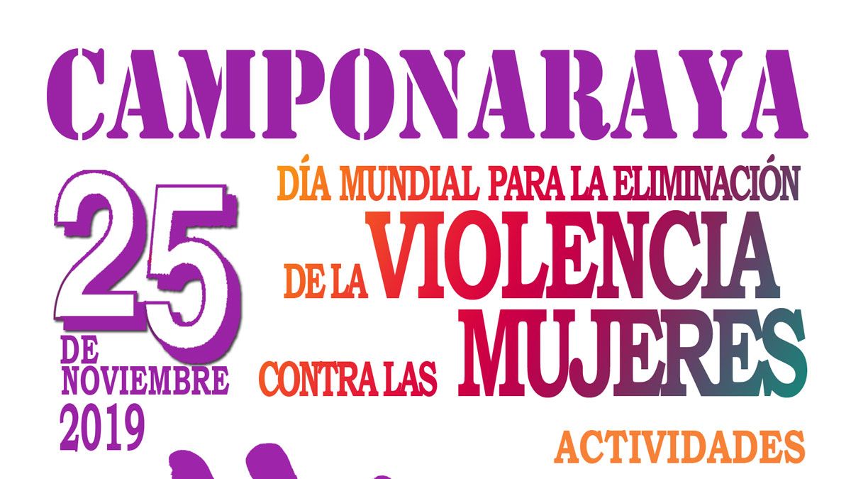 Parte del cartel de las actividades en Camponaraya.