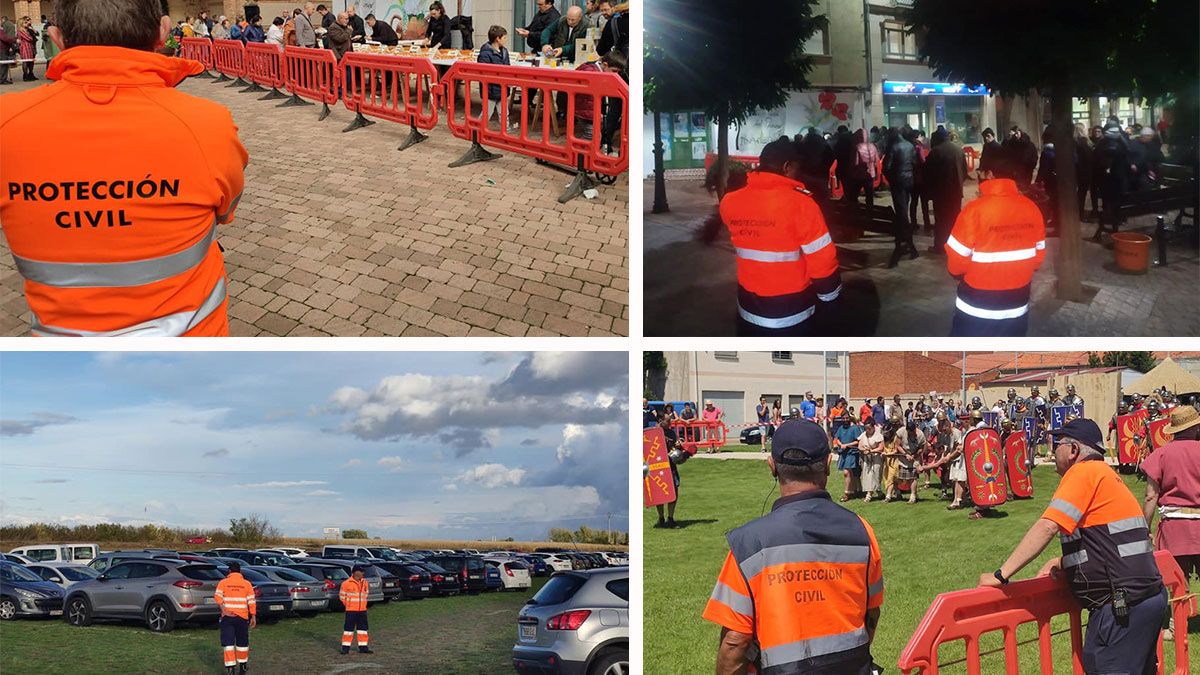 Algunas de las intervenciones recientes del Grupo de Protección Civil de Santa María del Páramo. | P.C. SANTA MARÍA