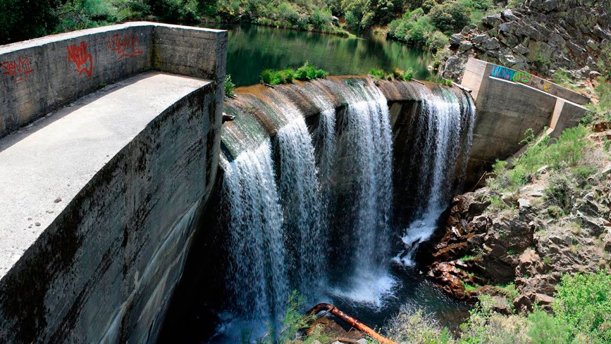 Imagen de la presa de San Facundo.