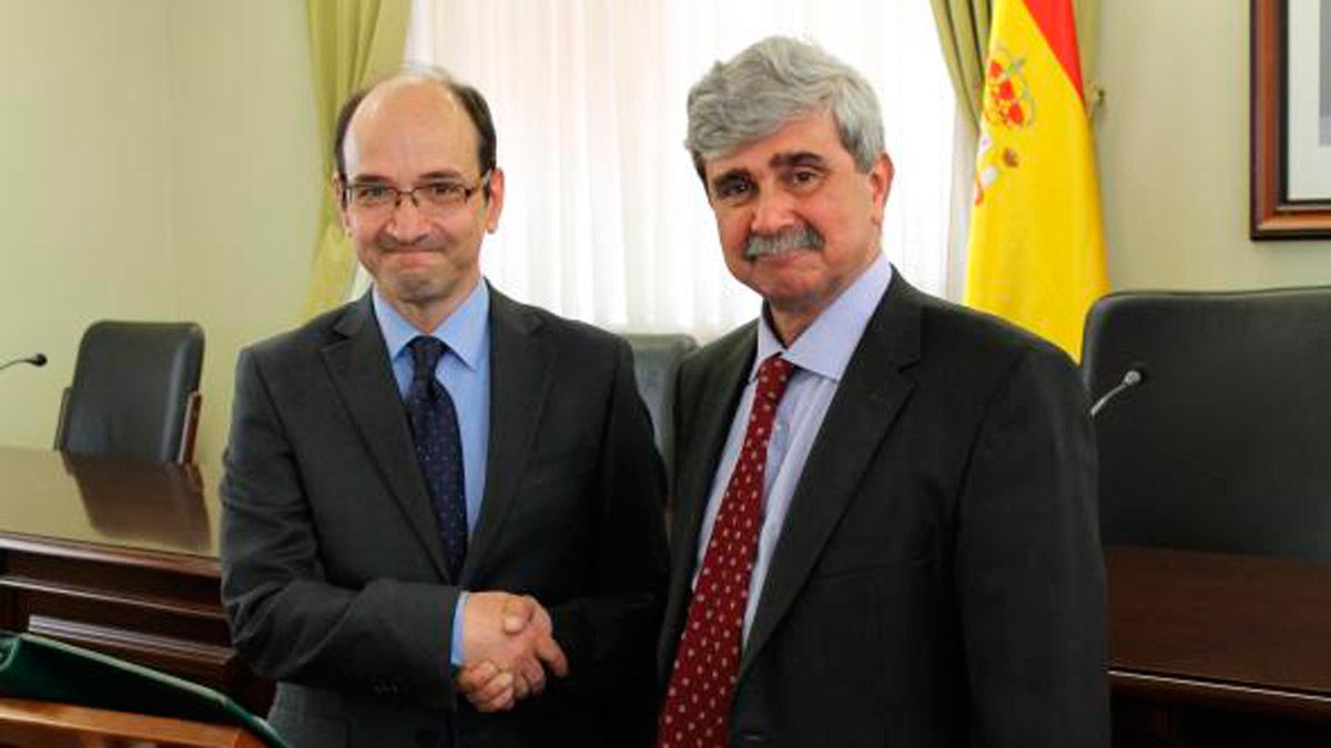 Juan José Fernández y Juan Francisco García Marín en el año 2016. | ULE