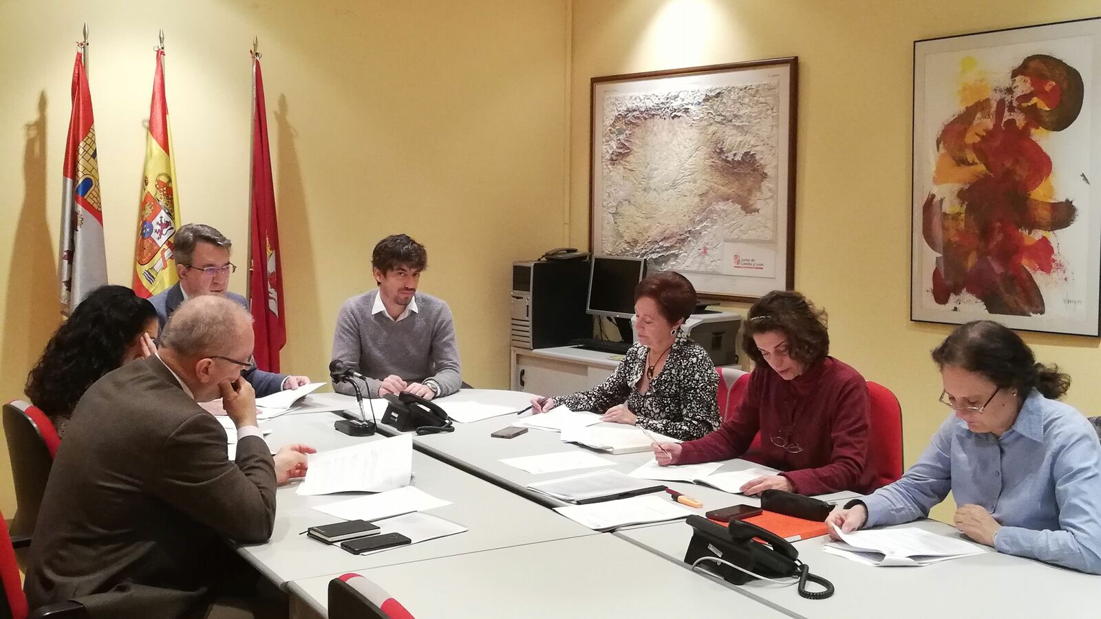 Un momento de la reunión de la Comisión de Patrimonio. | L.N.C.