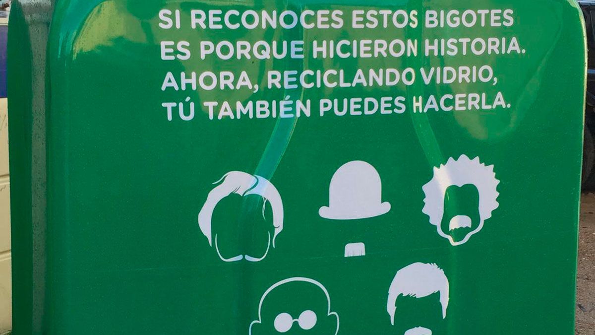 Uno de los nuevos contenedores que han instalado Mansurle y Ecovidrio. | L.N.C.