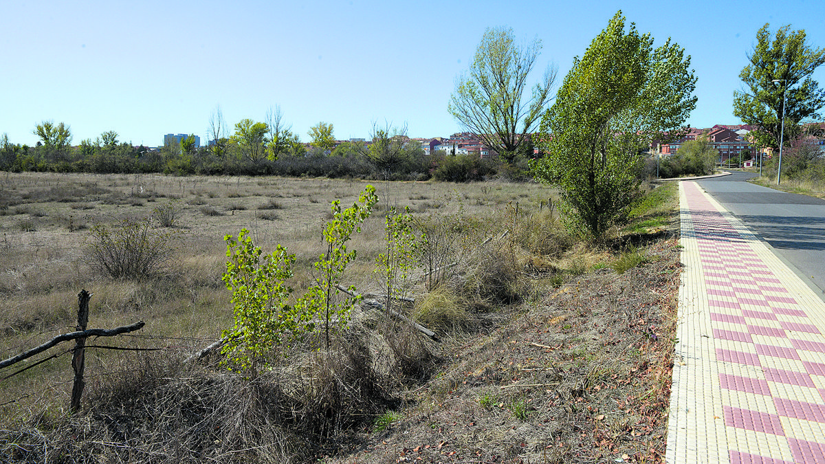 Zona de Navatejera en la que se construirá el instituto de Villaquilambre. | MAURICIO PEÑA