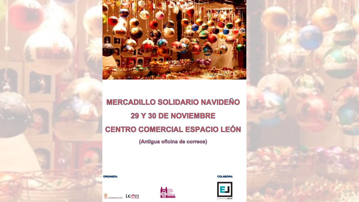 Cartel del mercadillo solidario que se celebra este fin de semana. | L.N.C.