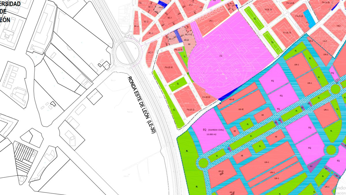 La ubicación del nuevo cuartel sería junto a la Ronda Este. | L.N.C.