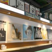 Las obras finalistas de la edición de 2015 expuestas en el Camarote Madrid. | MAURICIO PEÑA