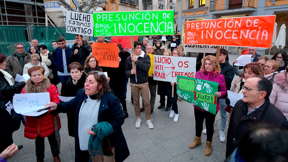 Concentración de este sábado en Aranda de Duero en apoyo a los condenados por el 'Caso Arandina'. | ICAL