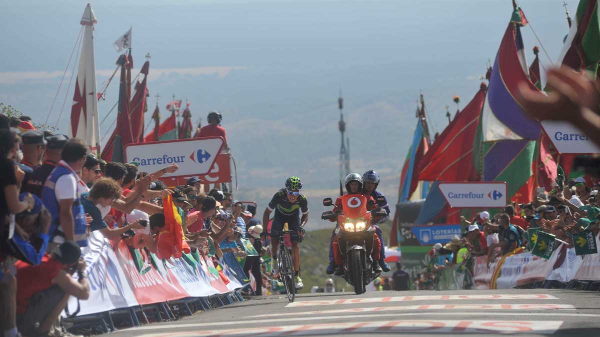 La Camperona acogió el últinmo final de etapa leonés. :: daniel martín La Camperona acogió el últinmo final de etapa leonés. :: daniel martín
