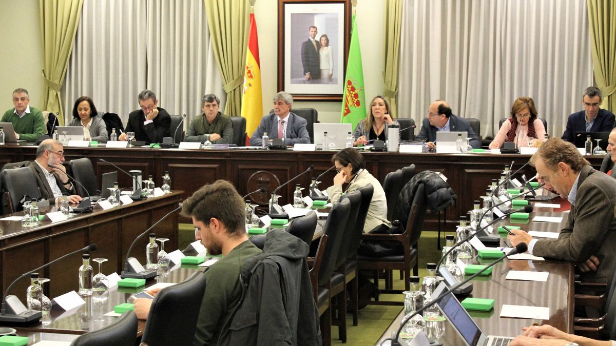 El Consejo de Gobierno de la Universidad de León en su reunión de este martes. | L.N.C.