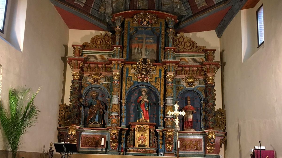 El retablo de la iglesia de Villaobispo. | L.N.C.