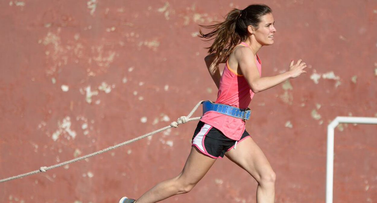 Ana Vega durante un entrenamiento en el Hispánico. | SPORTMEDIA