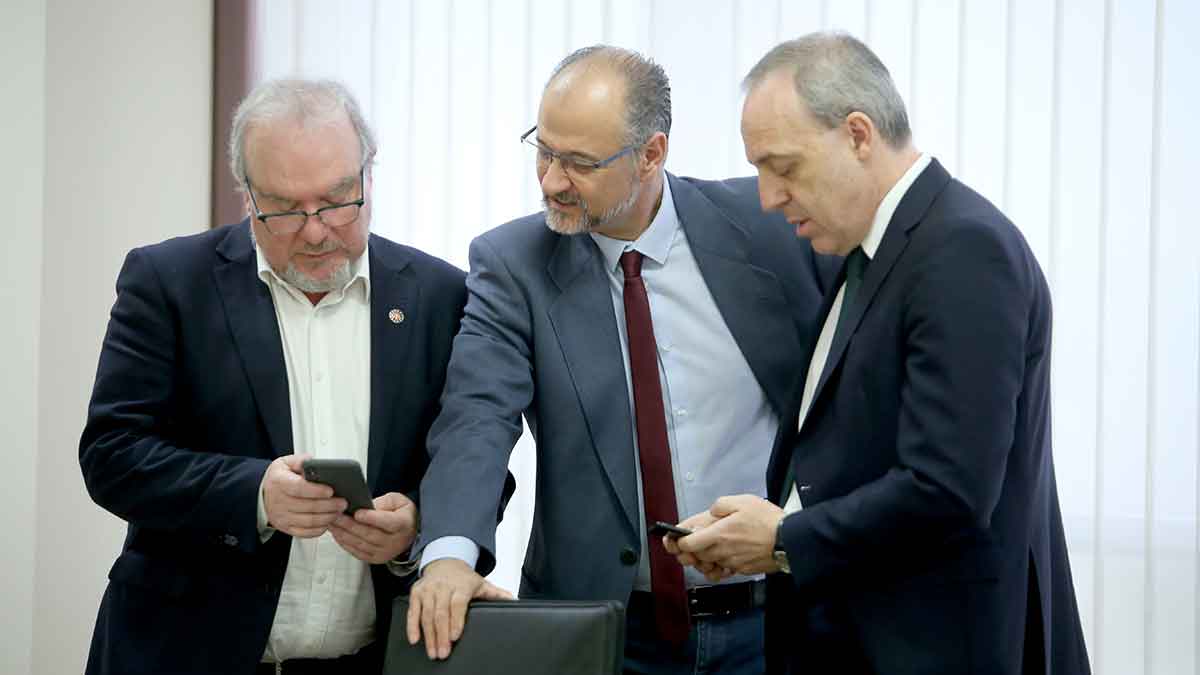Un momento de la reunión de la Mesa de las Cortes de Castilla y León. | ICAL