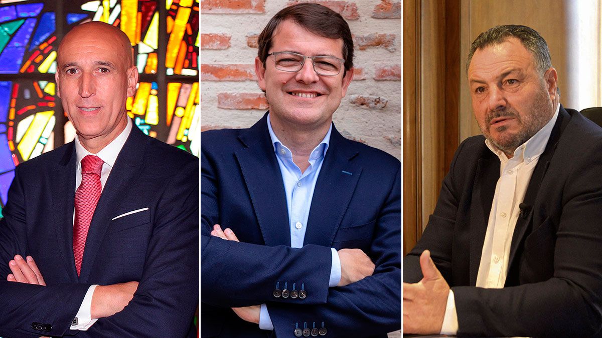 De izquierda a derecha, José Antonio Diez, Alfonso Fernández Mañueco y Eduardo Morán. | L.N.C.