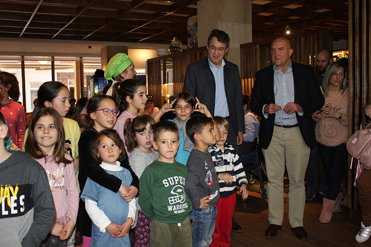 Juan Martínez Majo y Jesús Julio Carnero este miércoles en Valencia de Don Juan.
