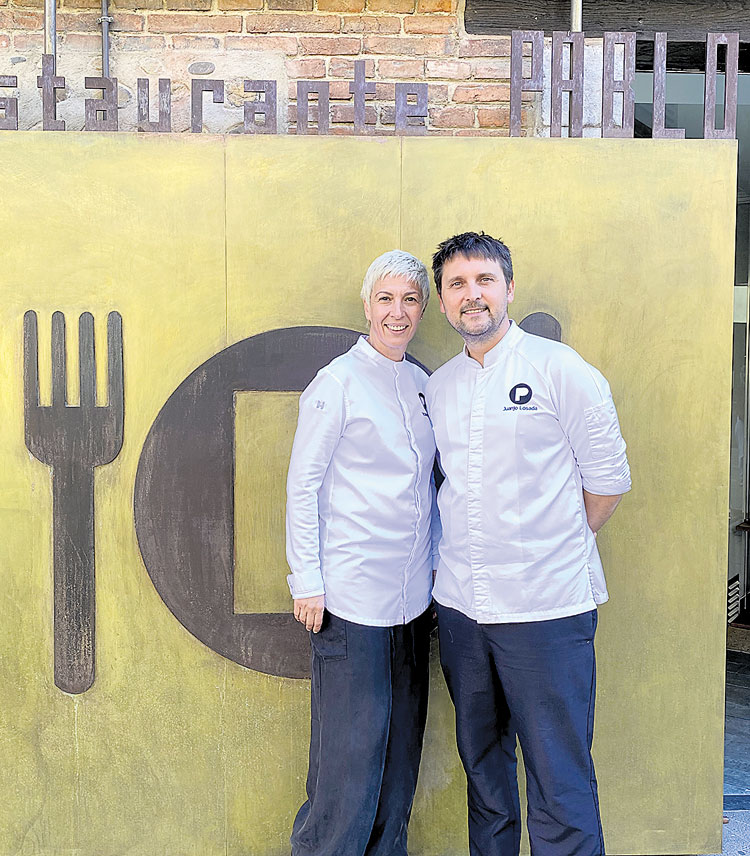Yolanda Rojo y Juanjo Losada, del restaurante Pablo, con una estrella Michelín. | L.N.C.