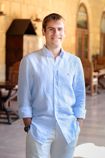 Eduardo Suárez, en el Parador de San Marcos. | ANDRÉS DE LA TORRE