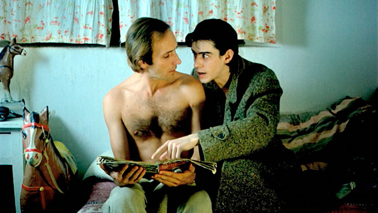 Eusebio Poncela y Will Moore en 'Arrebato', de Iván Zulueta.