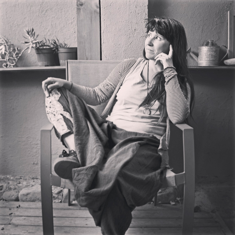 La artista Beatriz Larepa.