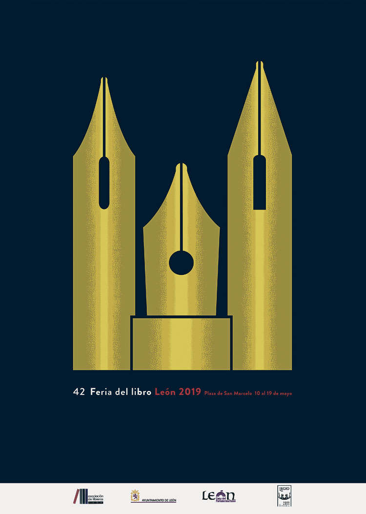 Cartel de la 42 Feria del Libro de León.