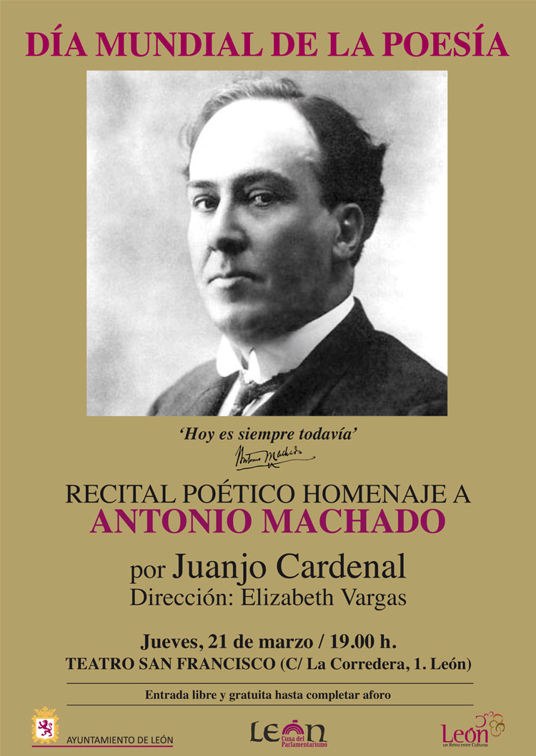 Cartel del recital poético.