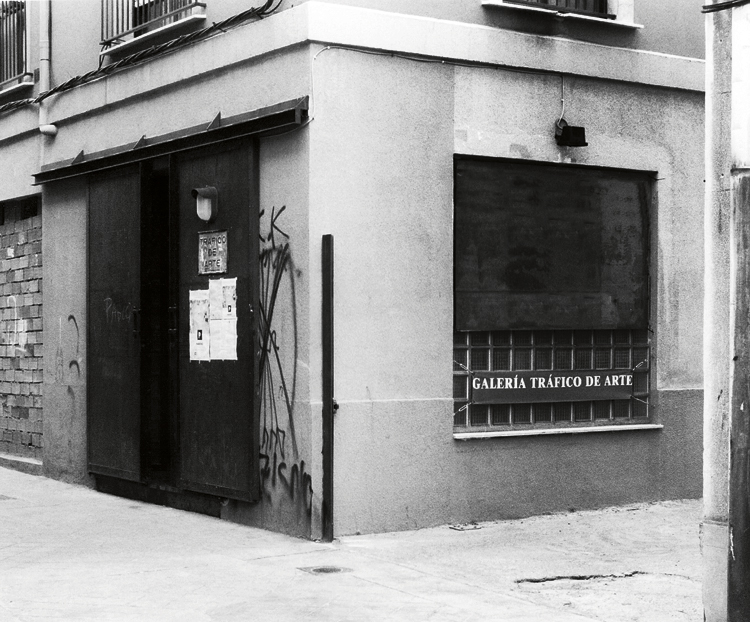 Sede de la desaparecida galería Tráfico de arte durante la década de los 90.