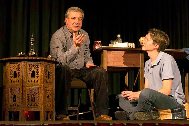 Miguel Ángel Barajas y Javier Bermejo en ‘El señor Ibrahim y las flores del Corán'.