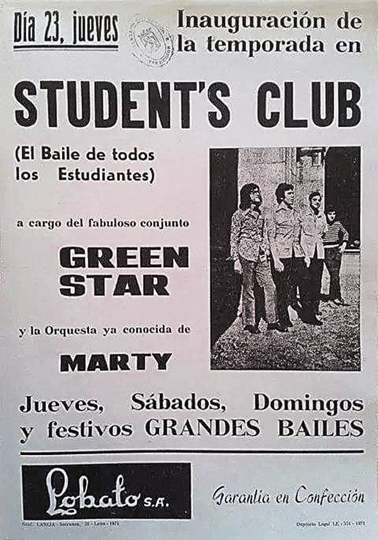El baile de los estudiantes en el Student's en 1971.