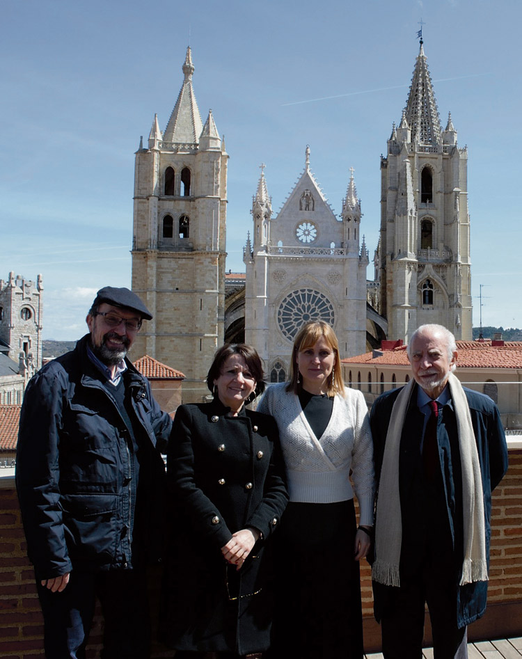 José Luis Chamosa, Yolanda Gutiérrez, Natalia Álvarez y José Mª Merino.
