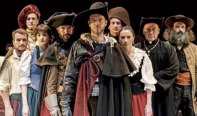 El elenco artístico de ‘Peribáñez y el Comendador de Ocaña’. | JOAQUÍN VASCO