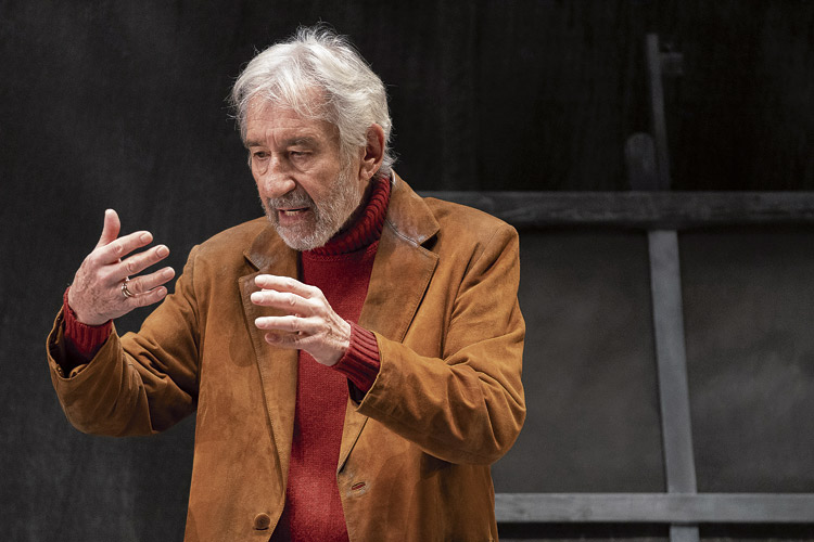El actor madrileño asume todo el peso de la representación de ‘Señora de rojo sobre fondo gris’. | PENTACIÓN