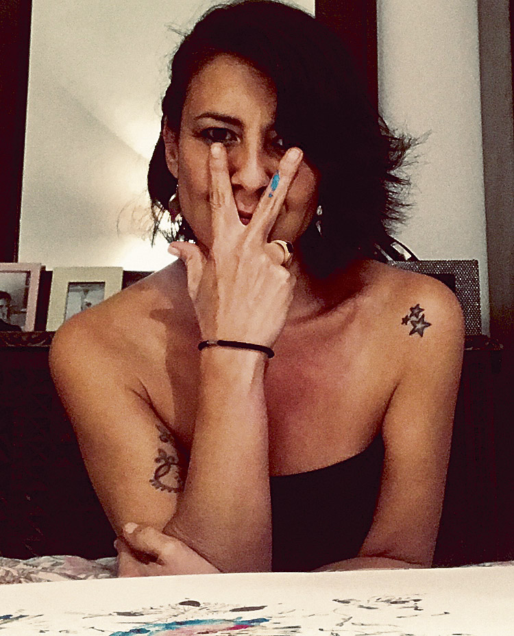 La artista Arantxa Villalba.